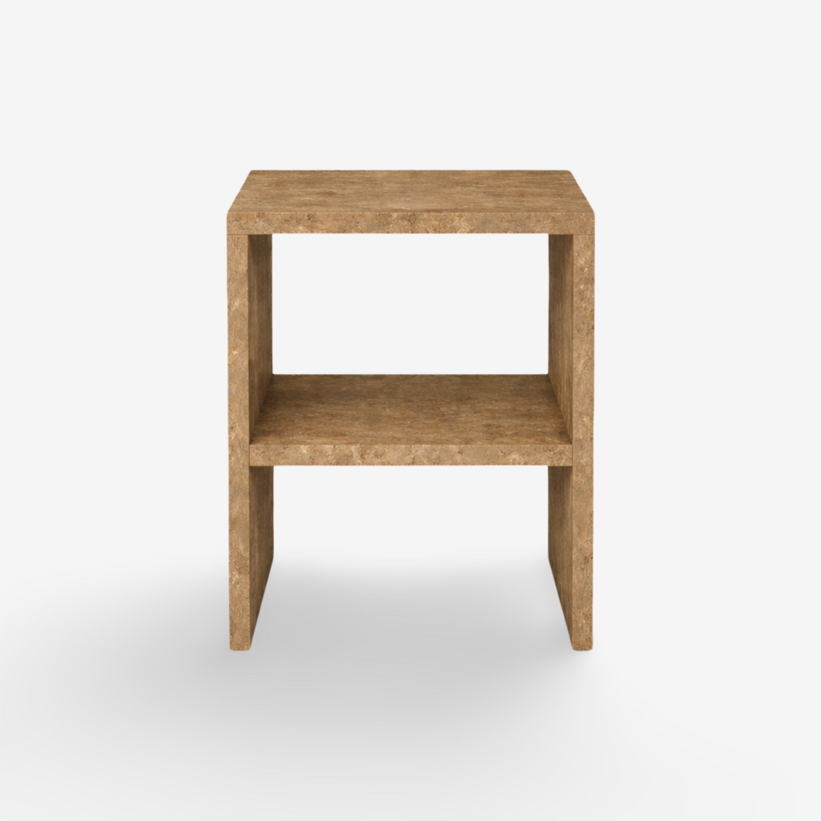 ALFBERG | שולחן צד ריבועי מטרוורטין, 35/35 ס"מ - KUALA