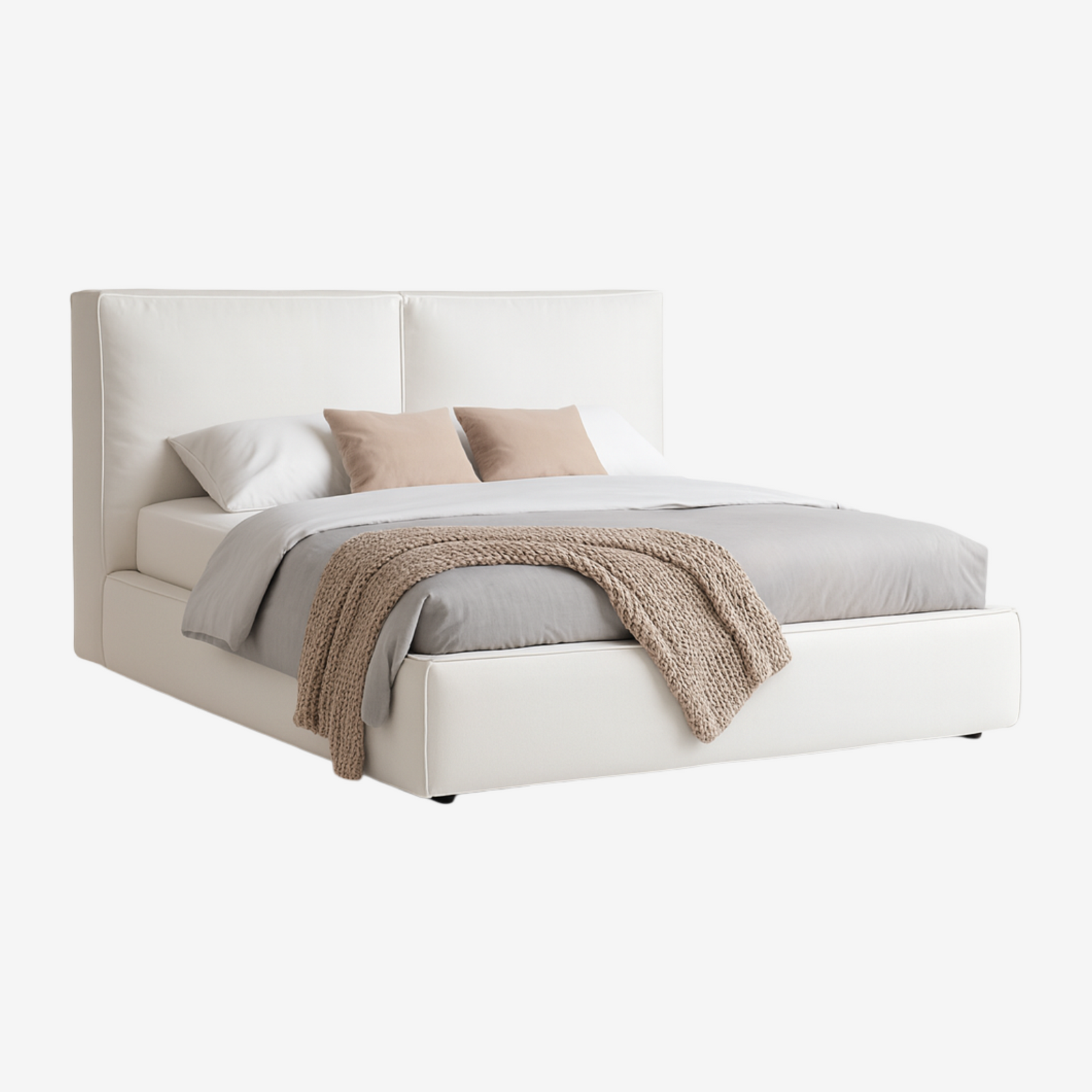 PUFFY | מיטת פוף מרופדת בבד קורדרוי דק