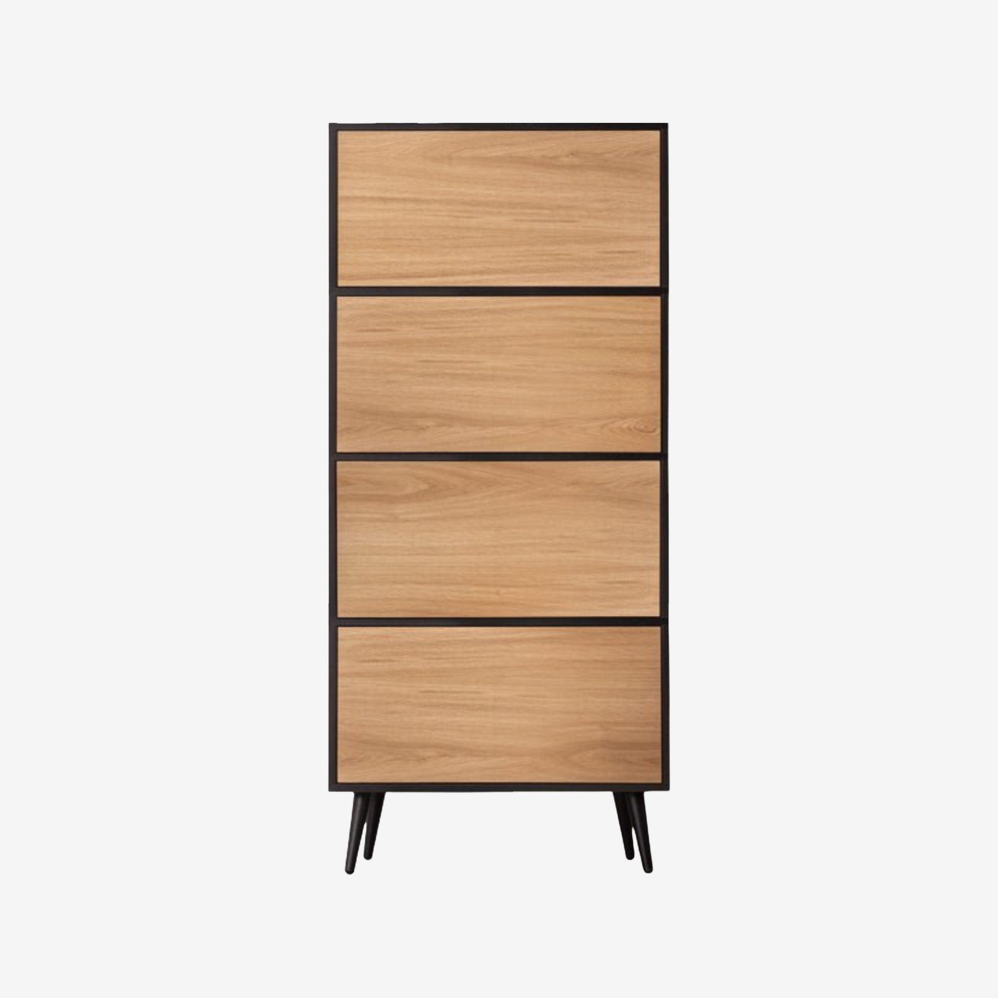 RIVERA | קומודה מעץ ומתכת, עם 4 מגירות