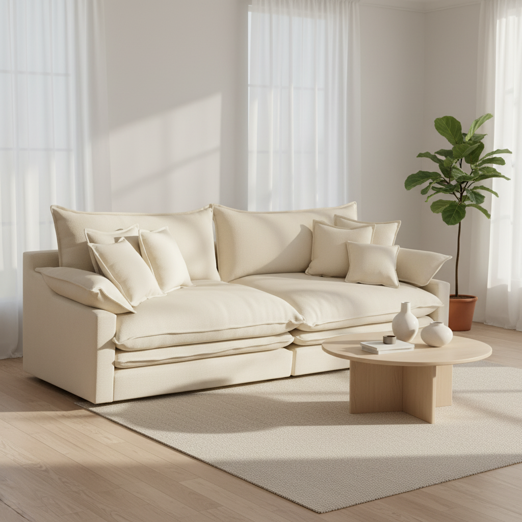 SOFT | ספת רביצה מודרנית עם כריות מושב כפולות