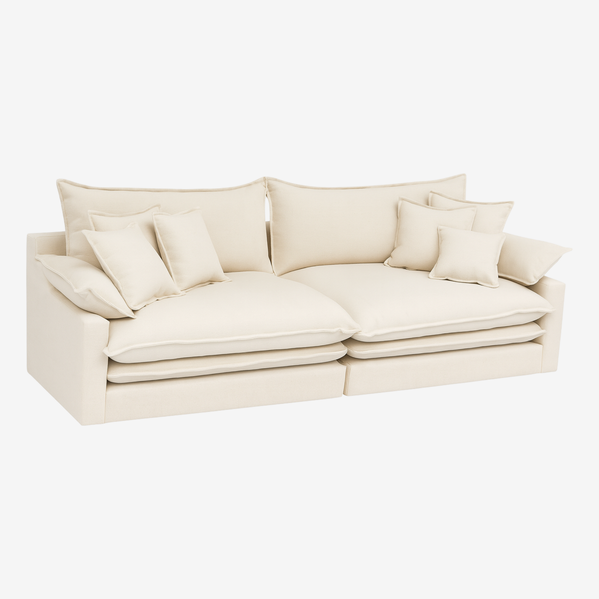 SOFT | ספת רביצה מודרנית עם כריות מושב כפולות