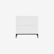 BRIELLA NIGHTSTAND | שידת לילה מעץ ומתכת 50/40 ס"מ, עם מגירות - KUALA