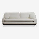 ATTILIO | ספה מרופדת בבד בוקלה בעיצוב סקנדינבי