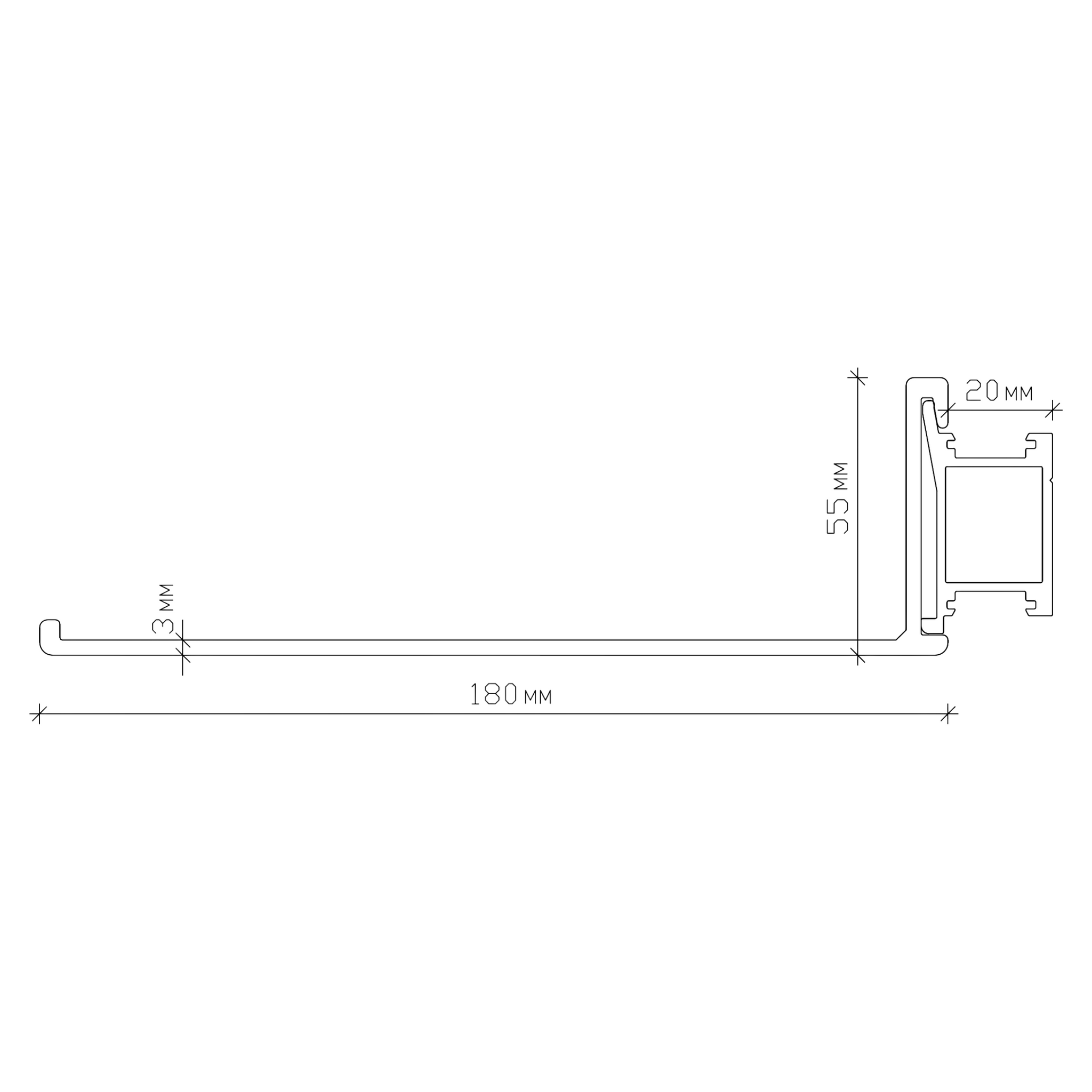 SONDEF | מדף מעוצב עם תוספת תאורה לבחירה
