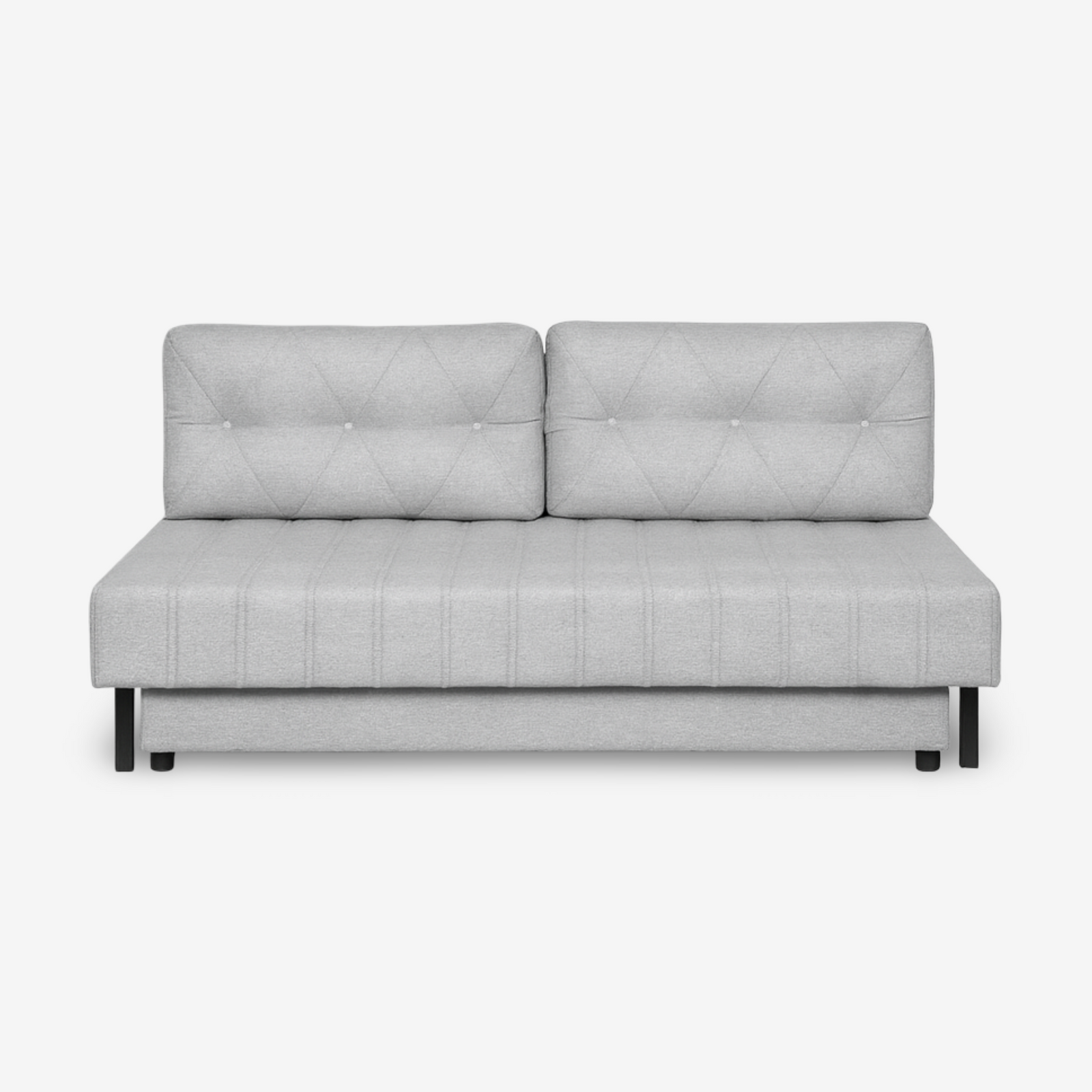 ACE | ספת אירוח דו מושבית בגוון אפור עם תפרים דקורטיביים