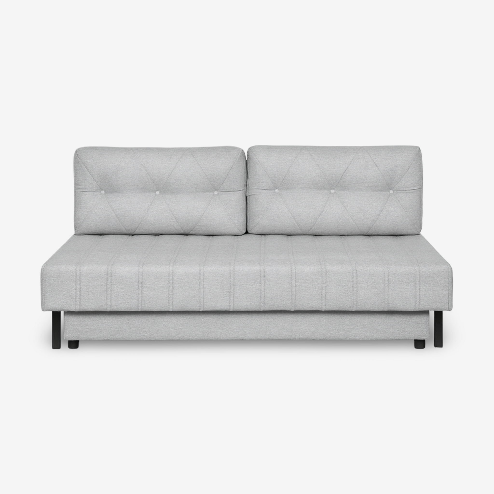 ACE | ספת אירוח דו מושבית בגוון אפור עם תפרים דקורטיביים