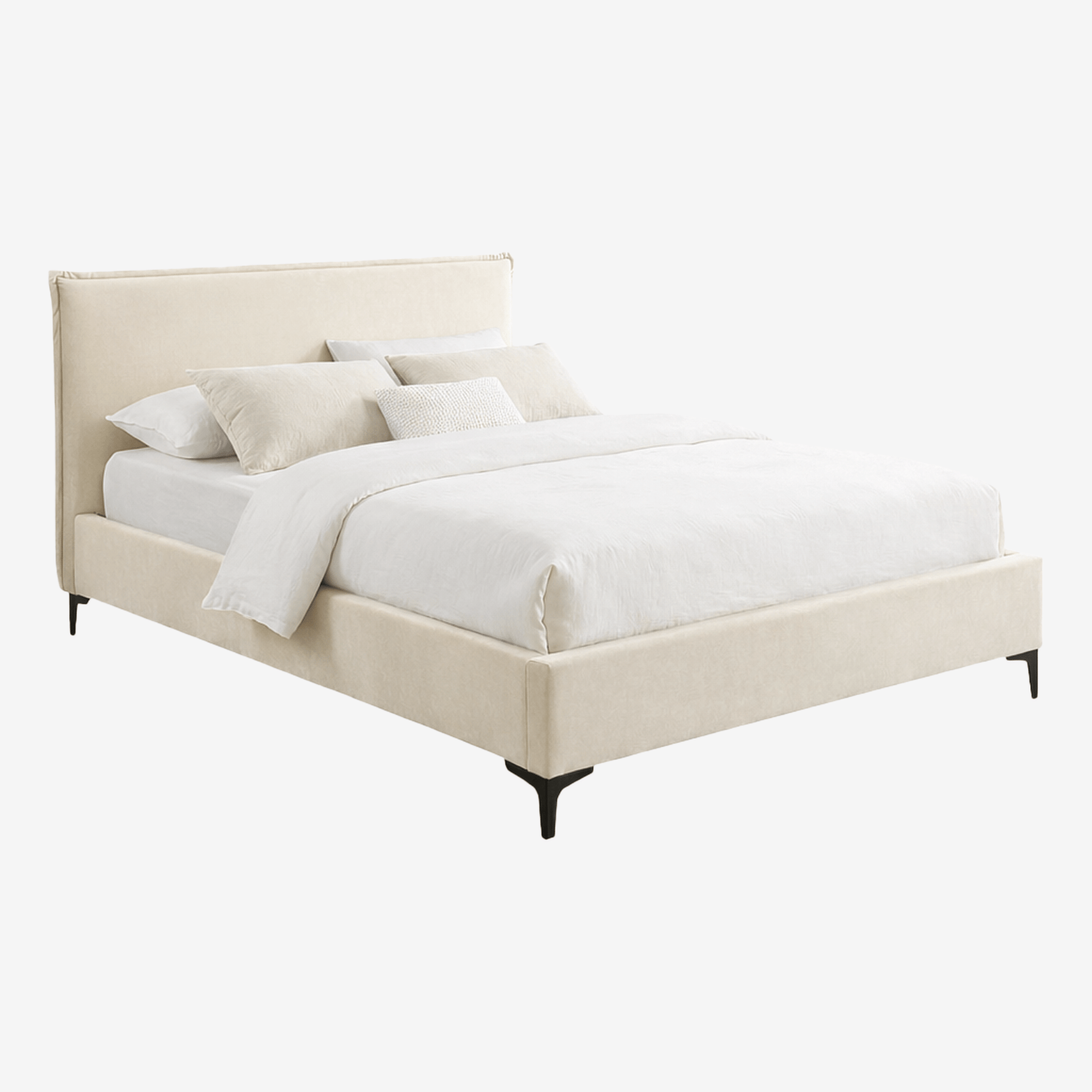 STENMAR | מיטה מודרנית מרופדת בבד קטיפה