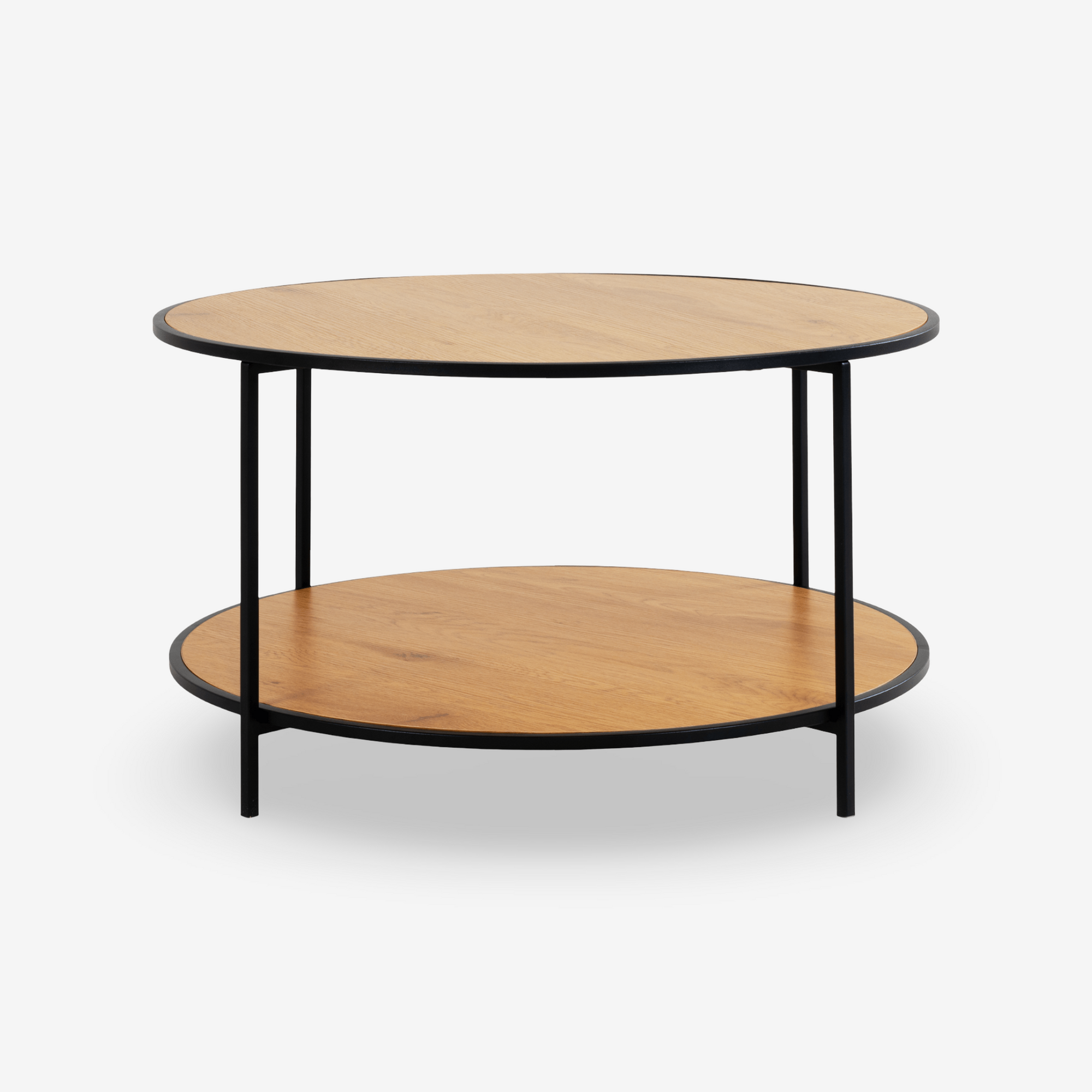 GLEZA | שולחן סלון עגול ממלמין ומתכת, קוטר 80 ס"מ - KUALA