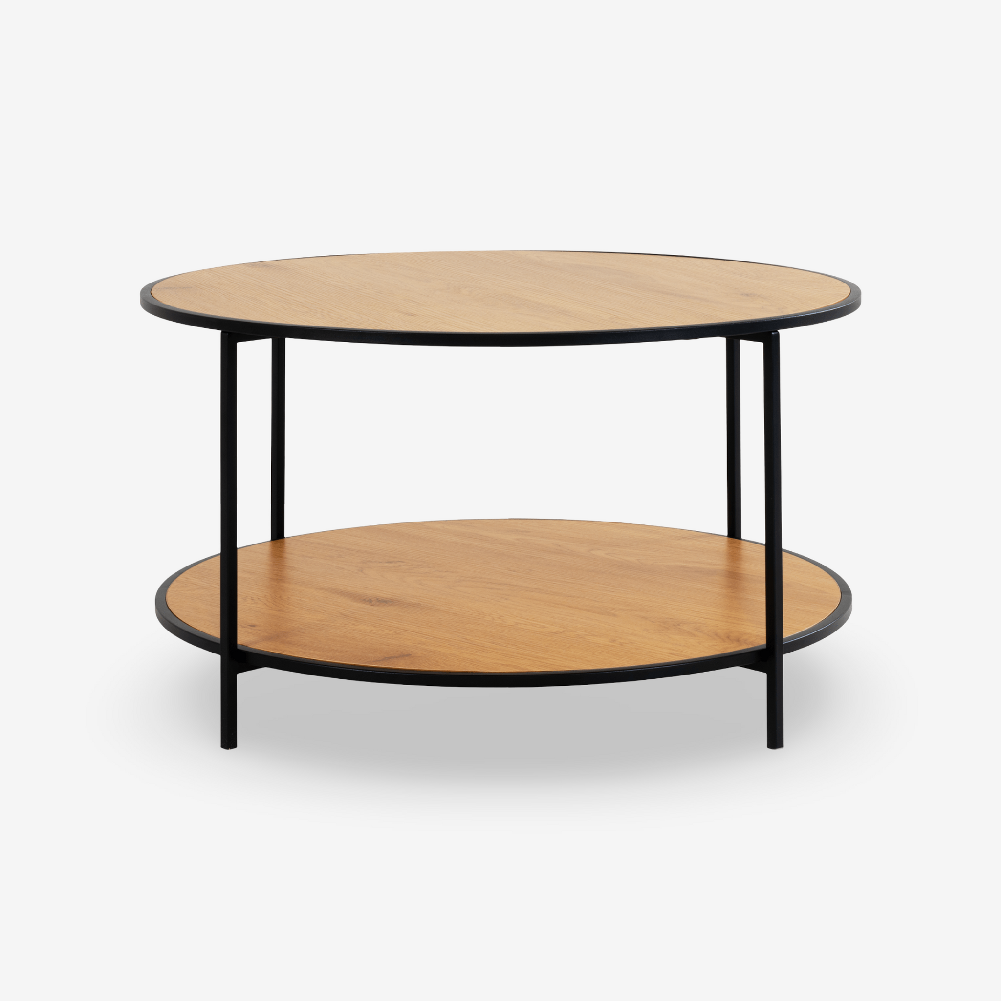 GLEZA | שולחן סלון עגול ממלמין ומתכת, קוטר 80 ס"מ - KUALA