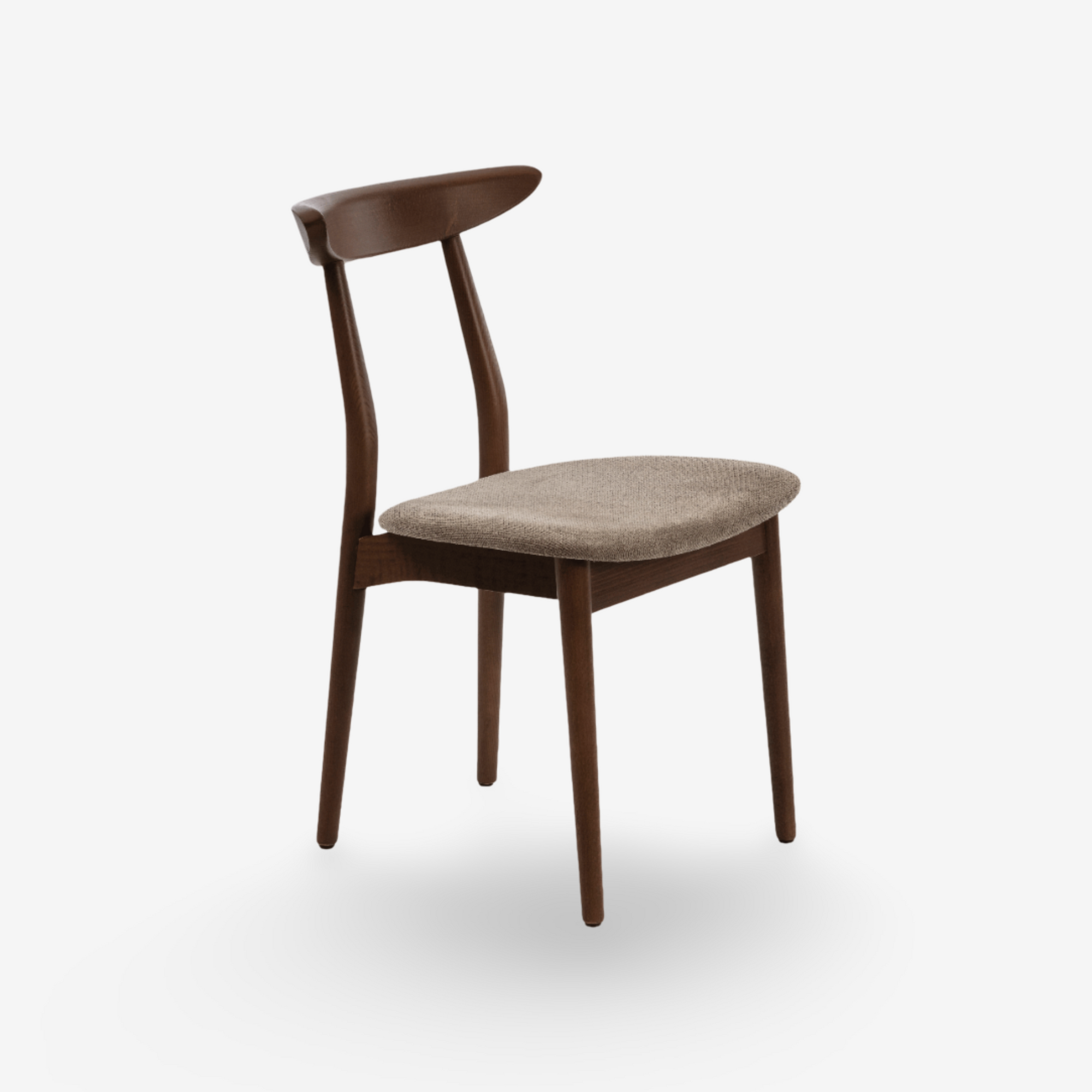 NOR | כיסא אוכל מעץ וריפוד בד אריג - KUALA