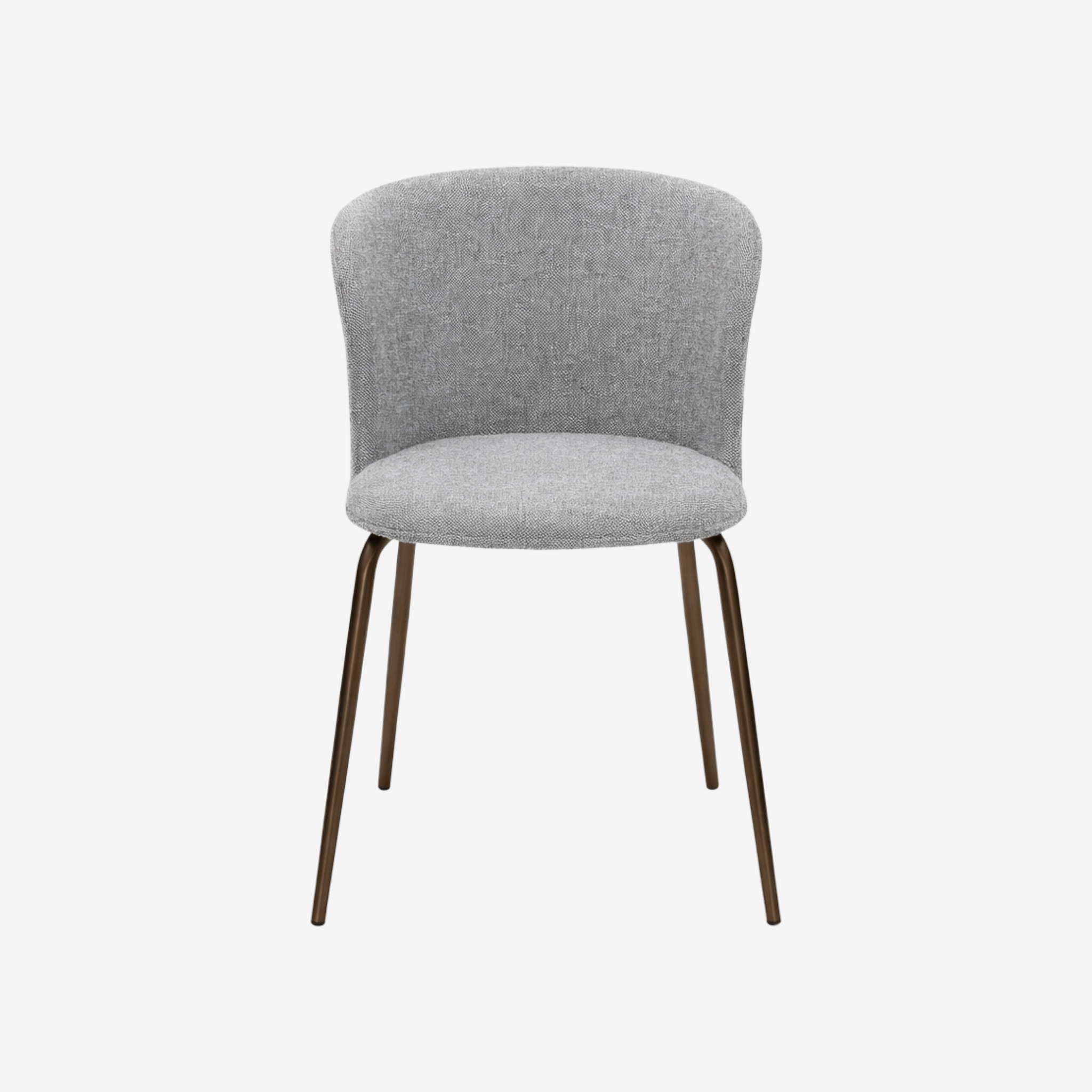 NORAS | כיסא אוכל מרופד בבד אריג בשילוב רגלי מתכת - KUALA