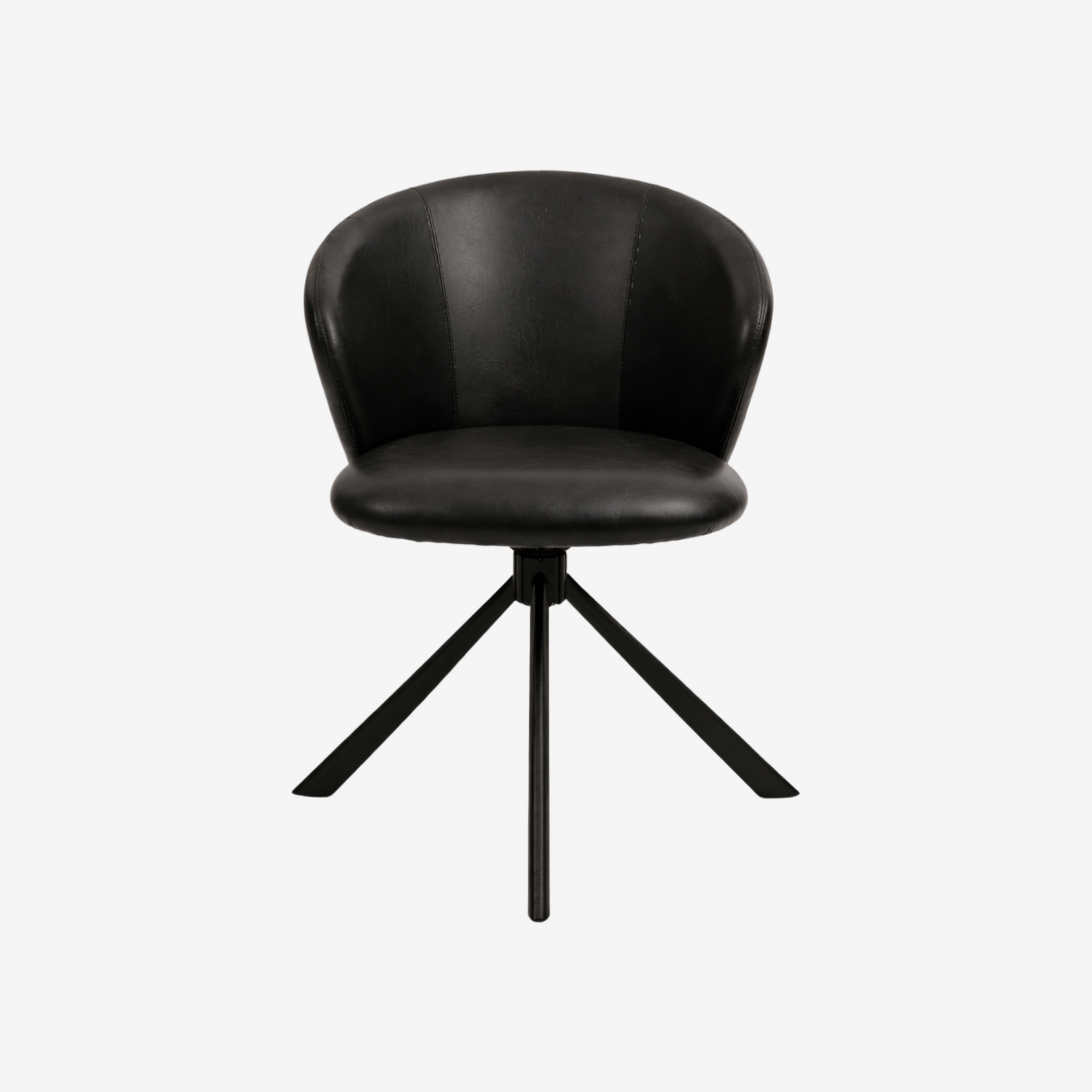 NORDS | כיסא אוכל מרופד בדמוי עור בשילוב רגלי מתכת - KUALA