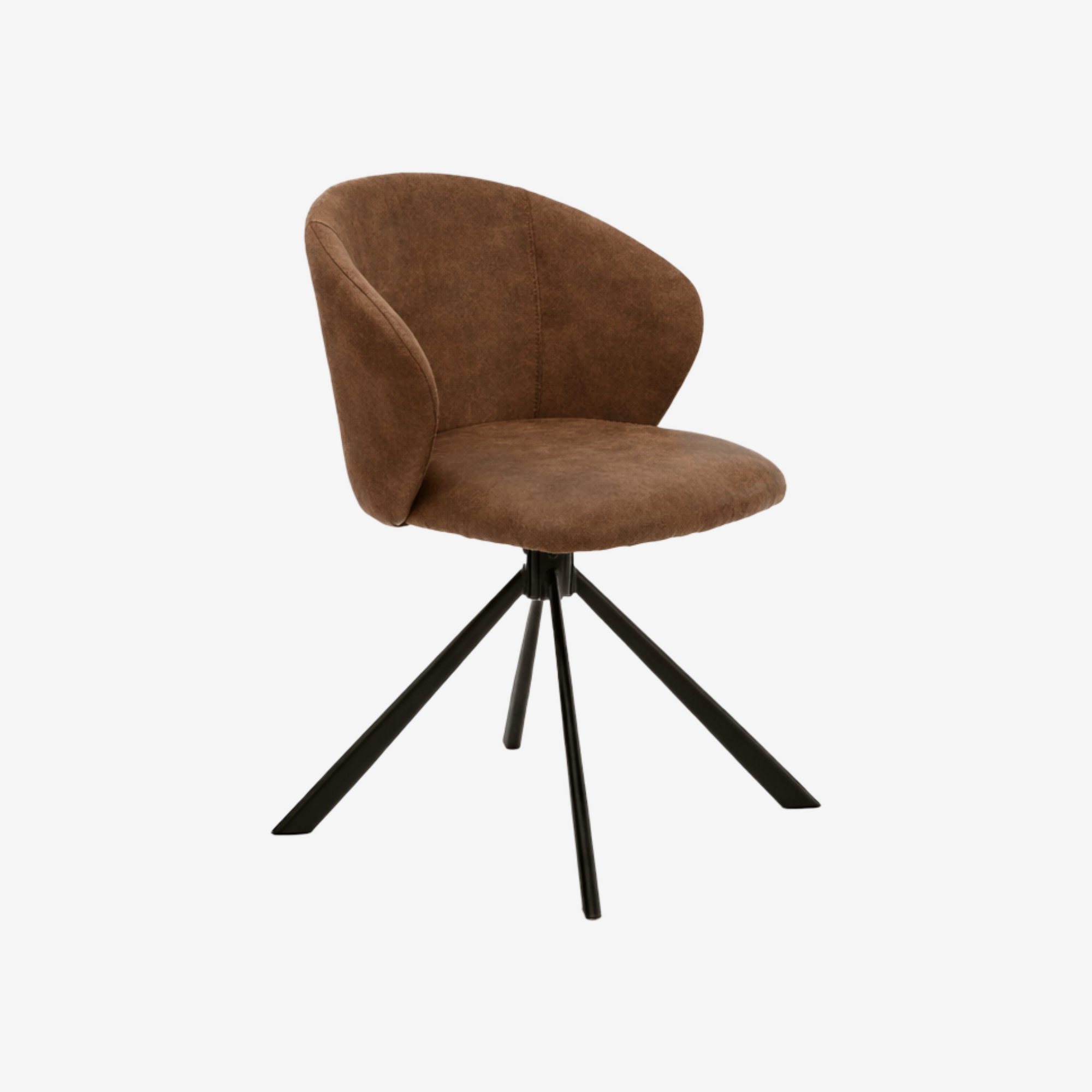 NORDS | כיסא אוכל מרופד בדמוי עור בשילוב רגלי מתכת - KUALA