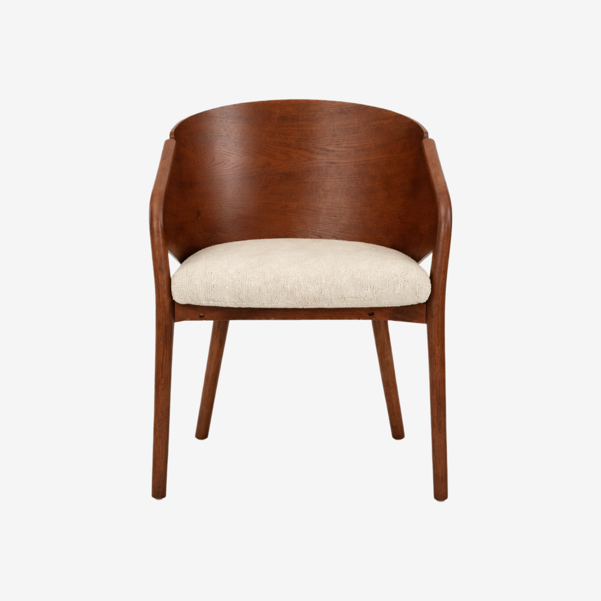 COASTNO | כיסא עץ בשילוב מושב מרופד בבד אריג - KUALA