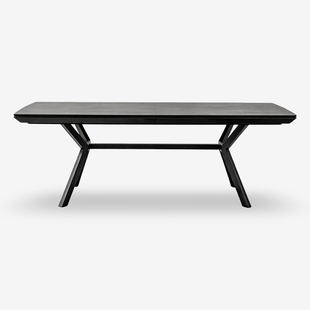 KADAN | שולחן אוכל מלבני 208/104 ס"מ, נפתח ל-298 ס"מ, עד 14 סועדים - KUALA