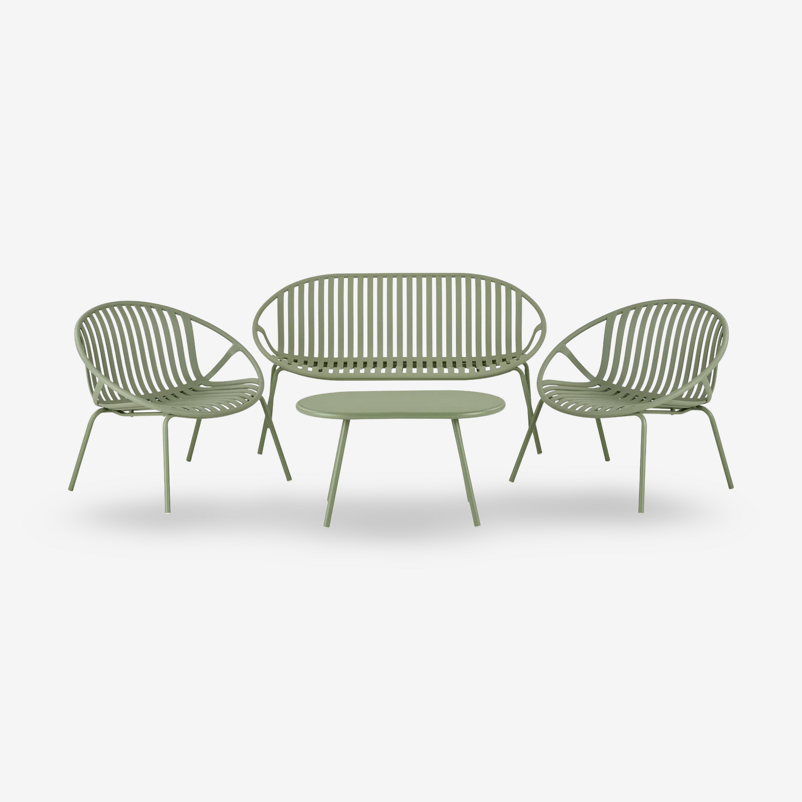 SKYE | סט ישיבה לגינה מפולימר בשילוב פלדה - KUALA