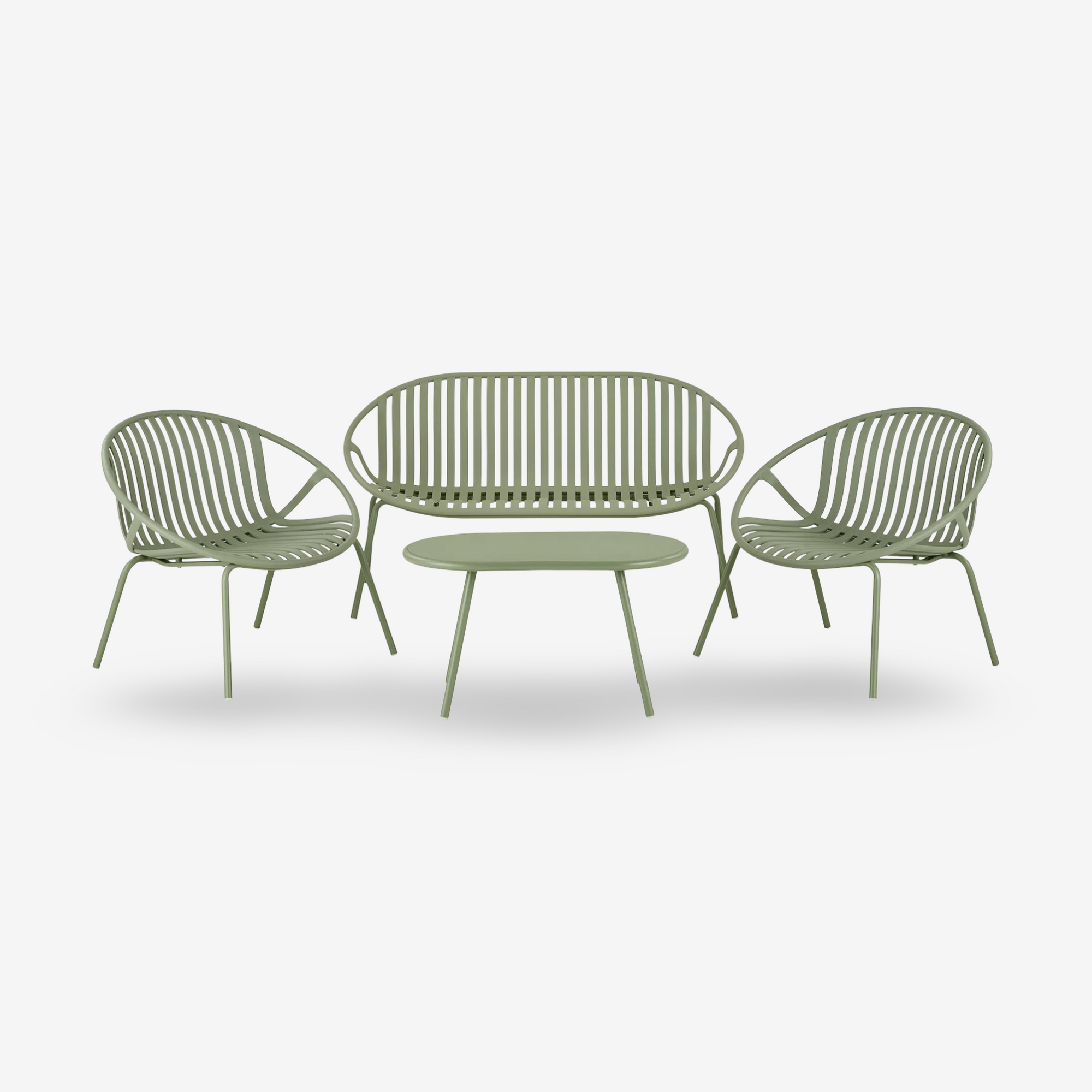 SKYE | סט ישיבה לגינה מפולימר בשילוב פלדה - KUALA