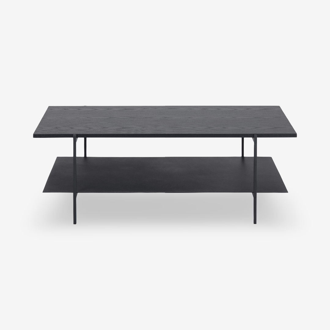 MARKESEN | שולחן סלון מלבני ממלמין ומתכת 115/60 ס"מ - KUALA