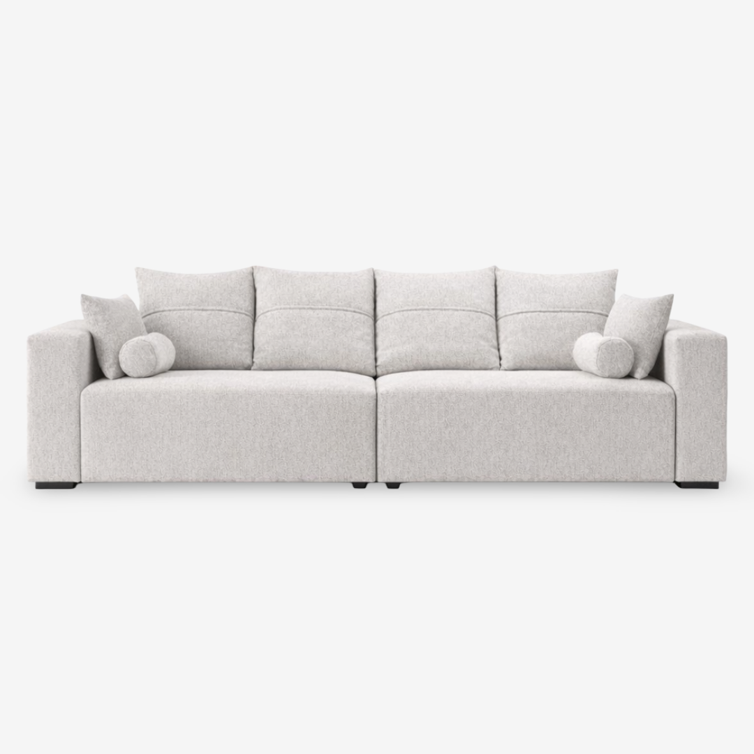 GUDRRI | ספה תלת מושבית מודרנית מרופדת בבד אריג - KUALA