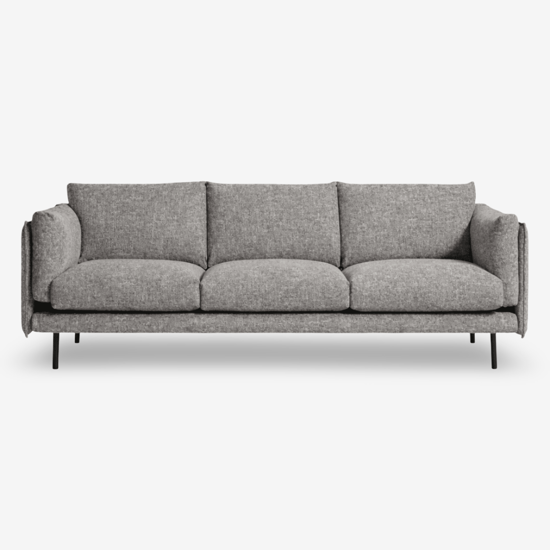 SVALO | ספה תלת מושבית מודרנית מרופדת בבד אריג - KUALA