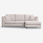 BIRK | ספה פינתית תלת מושבית מרופדת בבד אריג - KUALA