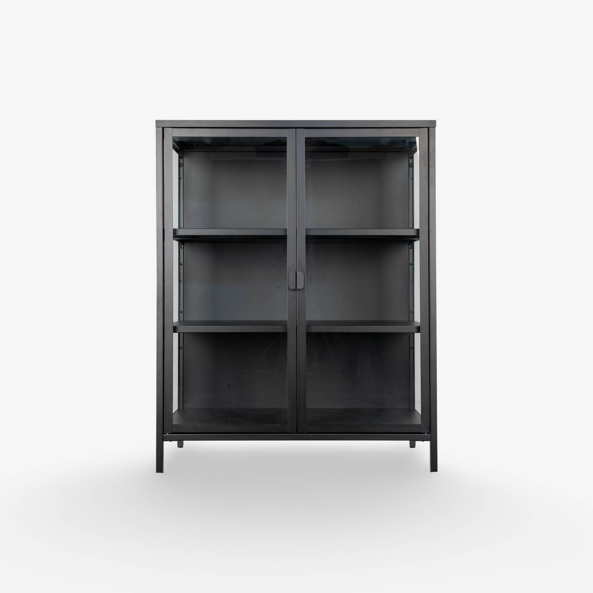 MINO | שידת אחסון עם מדפים ודלתות זכוכית - KUALA