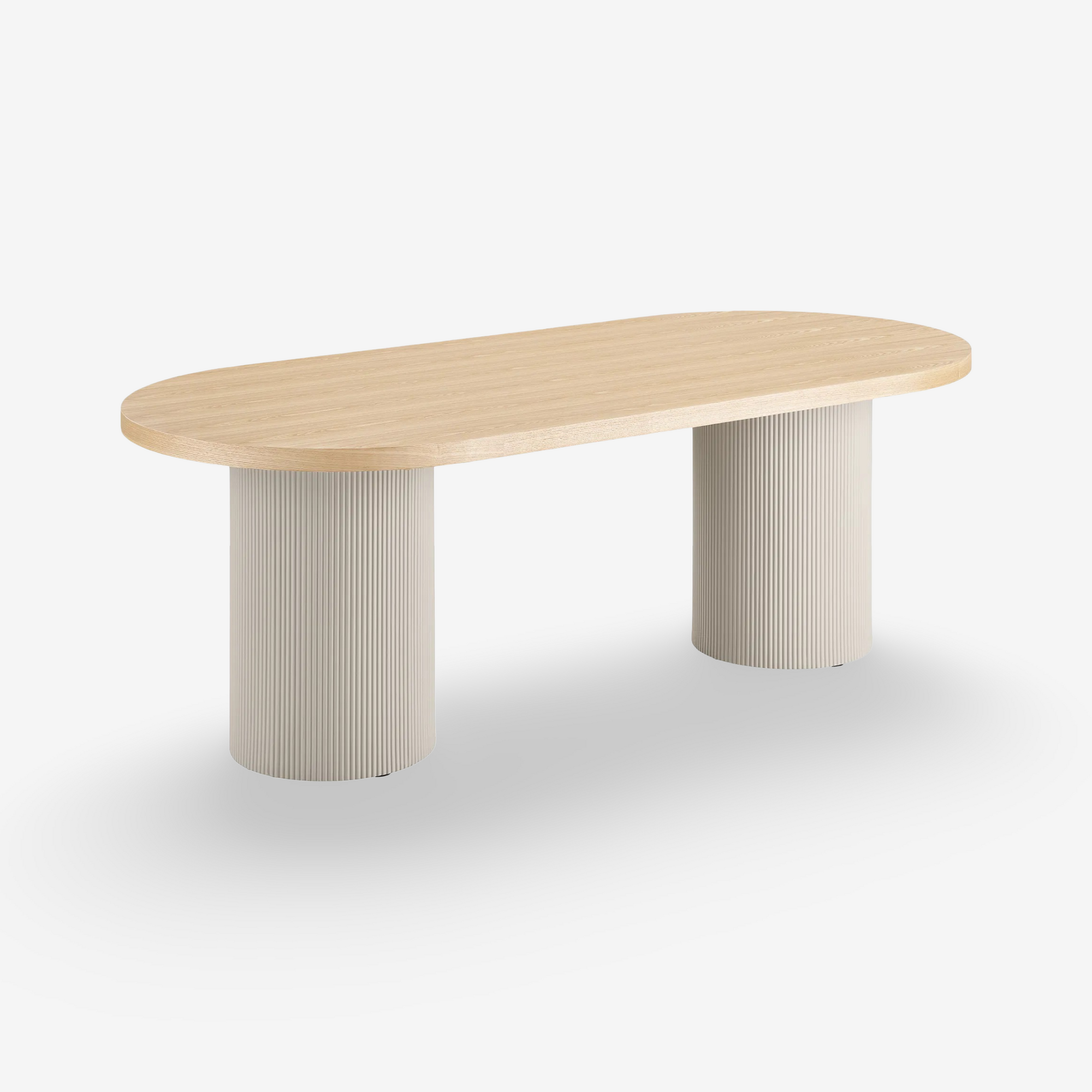 ZERIN | שולחן אוכל אובלי מעץ, 10020 ס"מ - KUALA