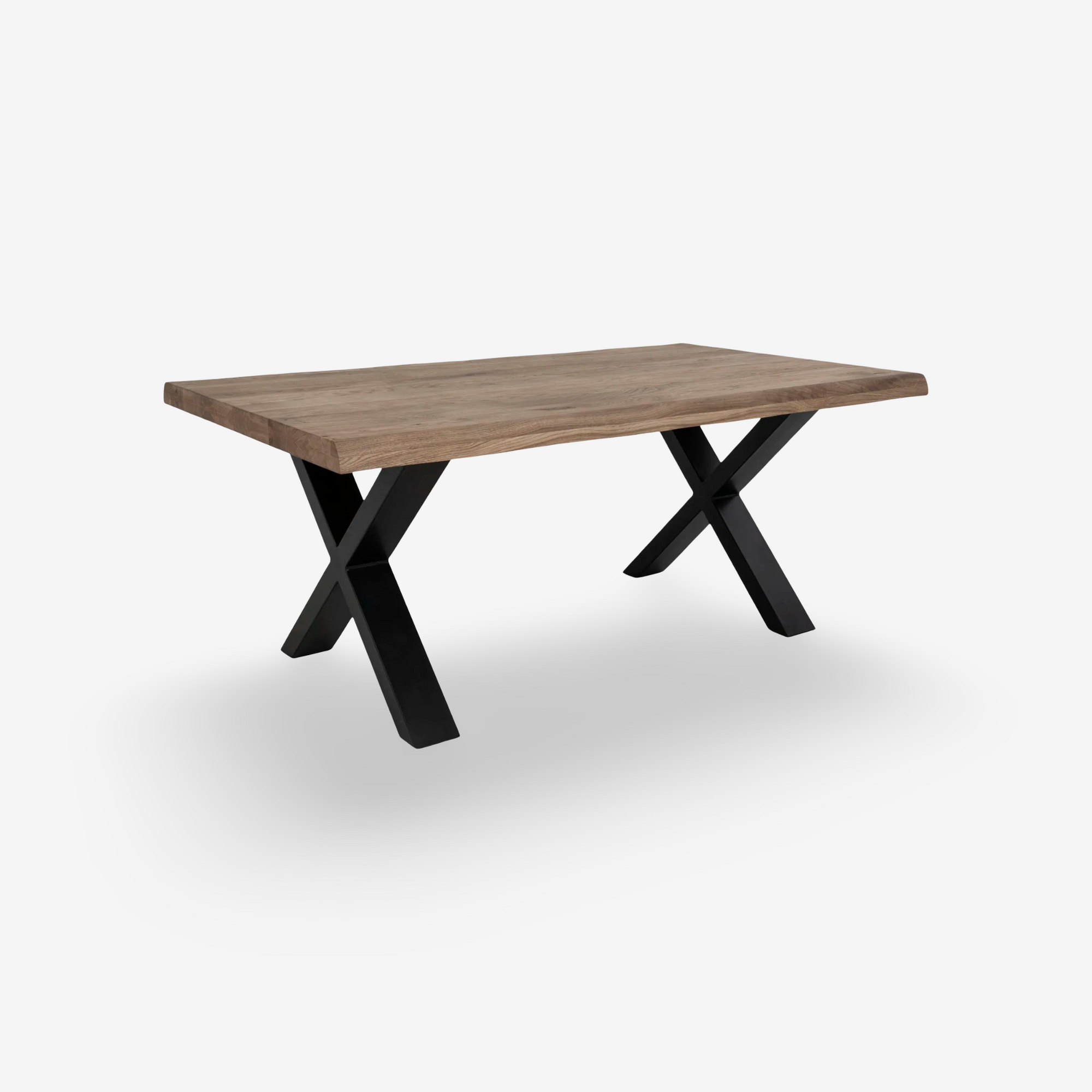 NORDO | שולחן סלון מעץ אלון, בשילוב רגלי מתכת 7020 ס"מ - KUALA