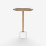 MISN | שולחן צד עשוי מפליז ודמוי שיש, מגיע בשני גדלים - KUALA