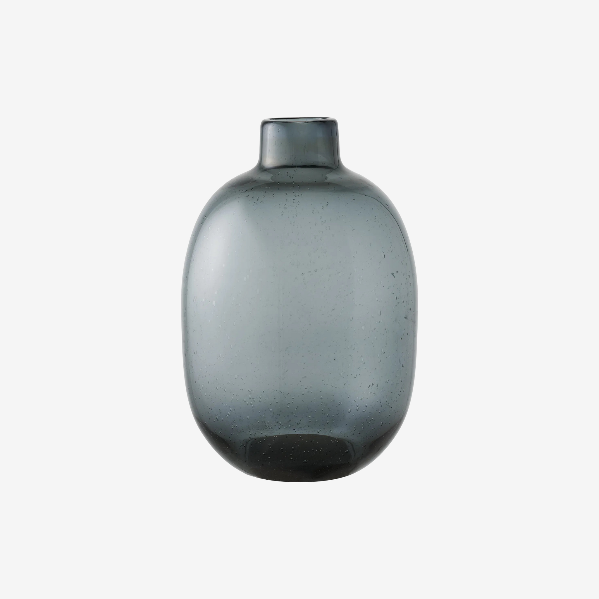 FOLN | אגרטל דקורטיבי מזכוכית בגוון שחור מעושן - KUALA