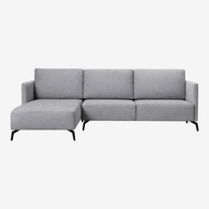 שזלונג צד שמאל (למסתכלים מול הספה) / אפור בהיר