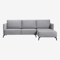 שזלונג צד ימין (למסתכלים מול הספה) / אפור בהיר