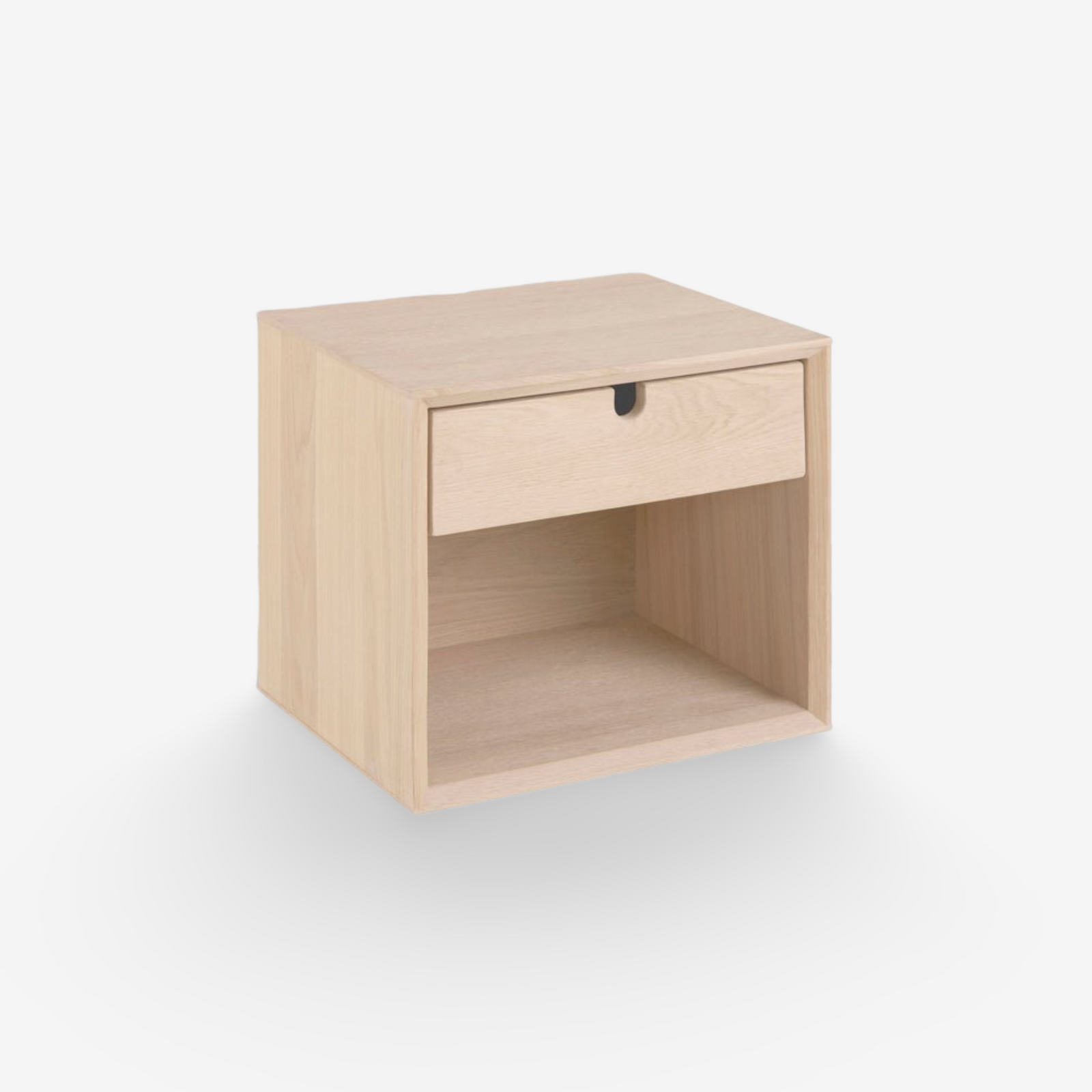 DOWNING | שידת לילה תלויה מעץ 37/32 ס"מ, עם מגירה ומדף פתוח - KUALA