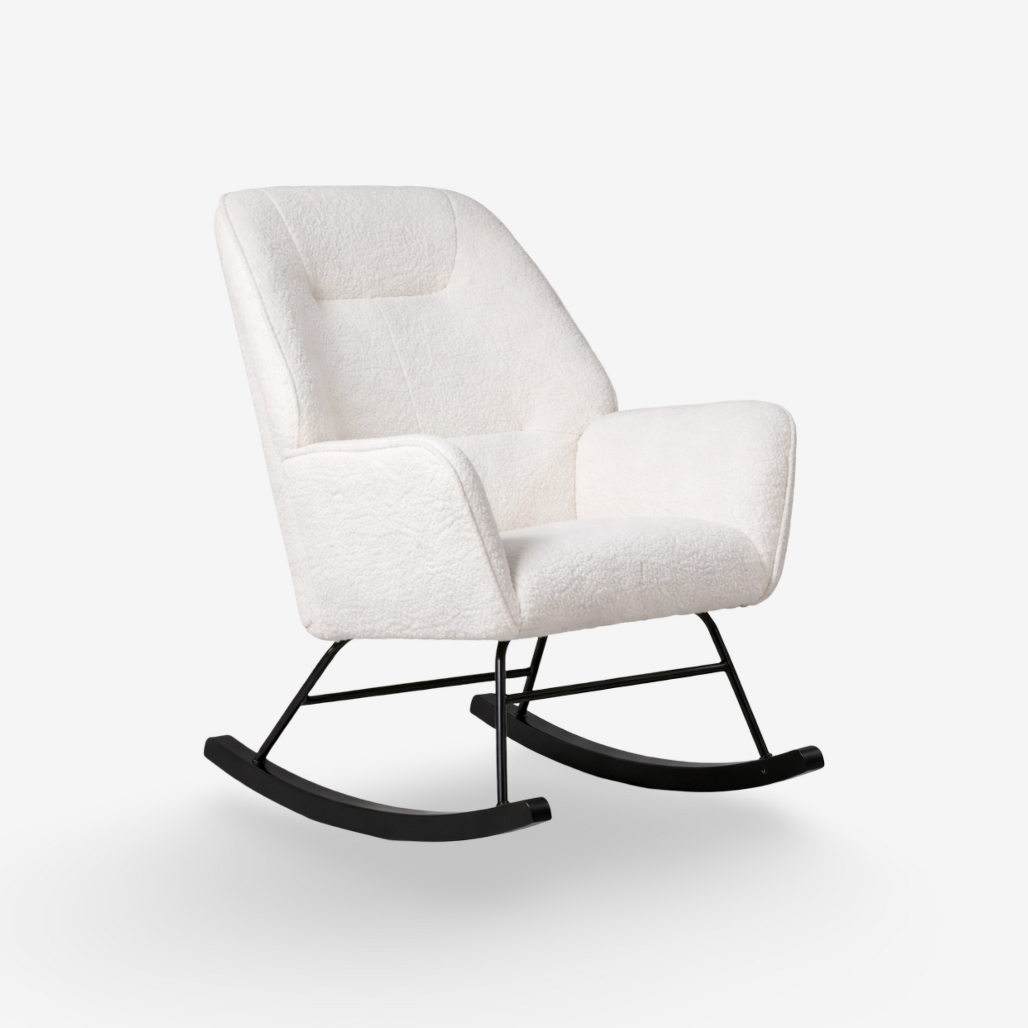 XILOX | כורסת נדנדה מרופדת בבד בוקלה - KUALA