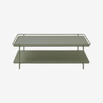 MONLI | שולחן סלון מלבני ממתכת, 110/55 ס"מ