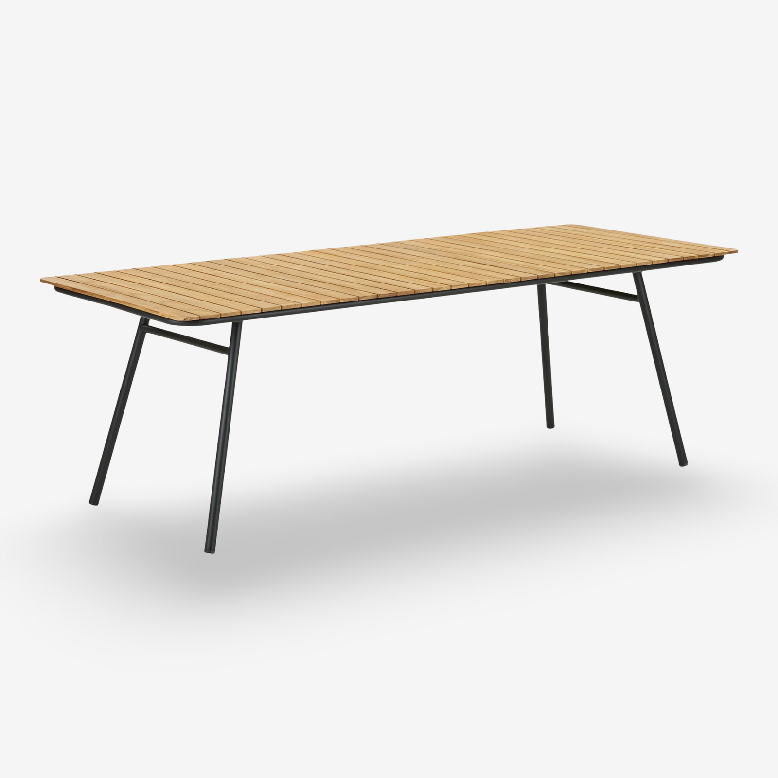 RIVA | שולחן אוכל מעץ טיק ומתכת לגינה, 9020 ס"מ - KUALA