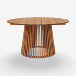 ONI | שולחן אוכל עגול לגינה מעץ טיק, קוטר 120 ס"מ - KUALA