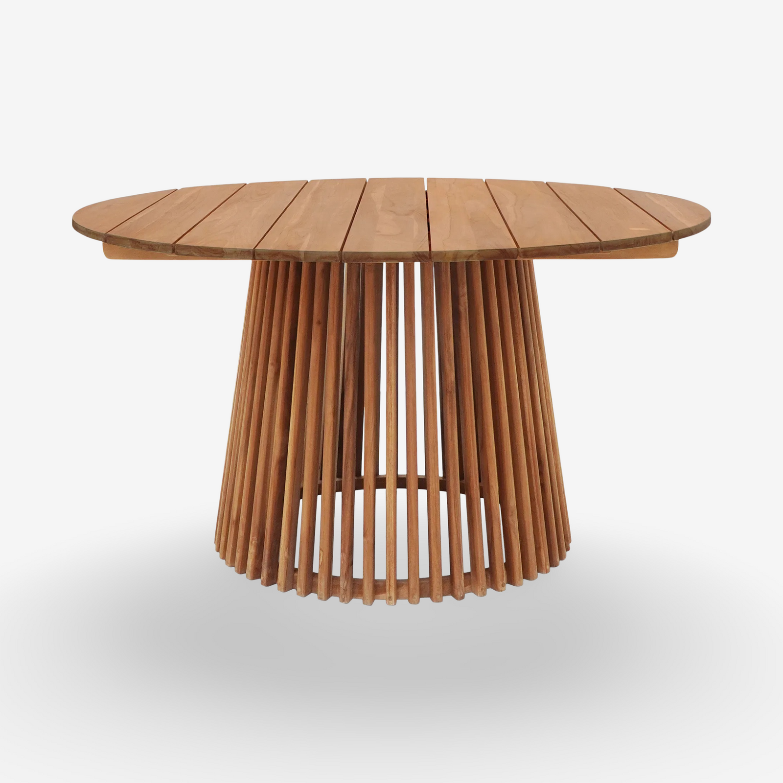 ONI | שולחן אוכל עגול לגינה מעץ טיק, קוטר 120 ס"מ - KUALA