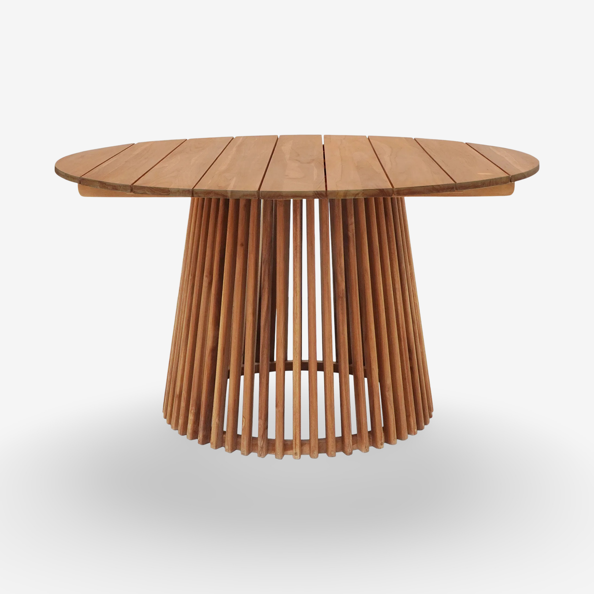 ONI | שולחן אוכל עגול לגינה מעץ טיק, קוטר 120 ס"מ - KUALA