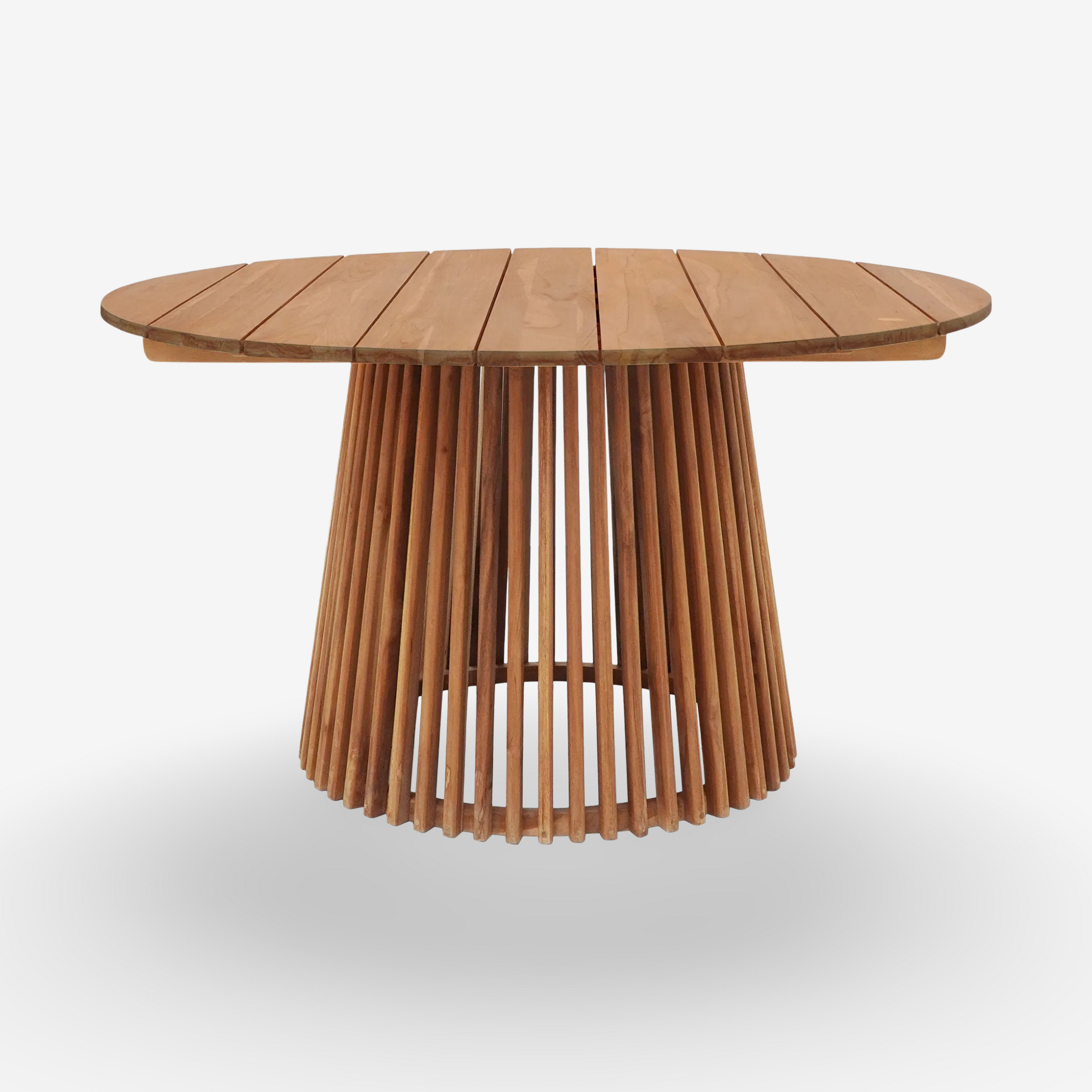 ONI | שולחן אוכל עגול לגינה מעץ טיק, קוטר 120 ס"מ - KUALA