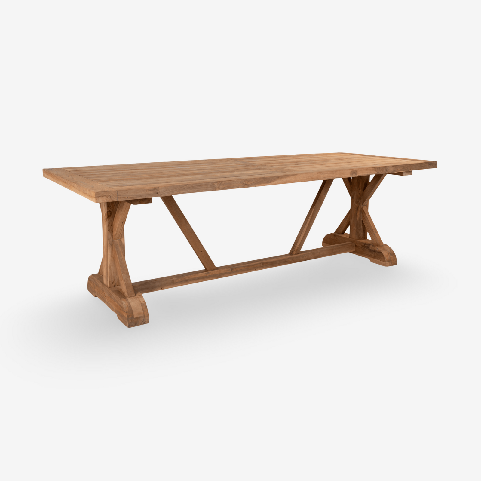 DORLA | שולחן אוכל עץ טיק לאירוח גן - KUALA