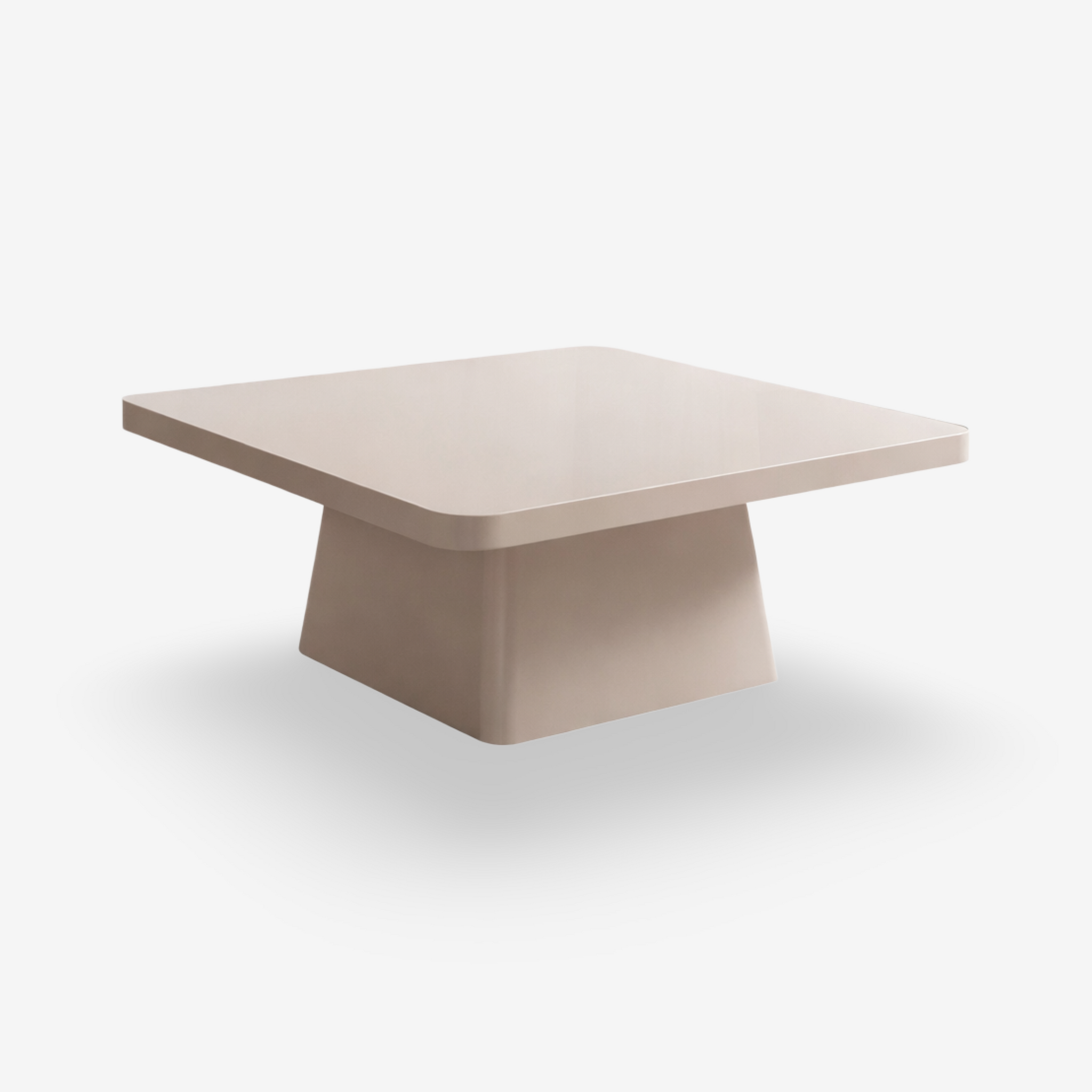 FOLDI | שולחן סלון ריבועי מזכוכית ומתכת, 90/90 ס"מ - KUALA