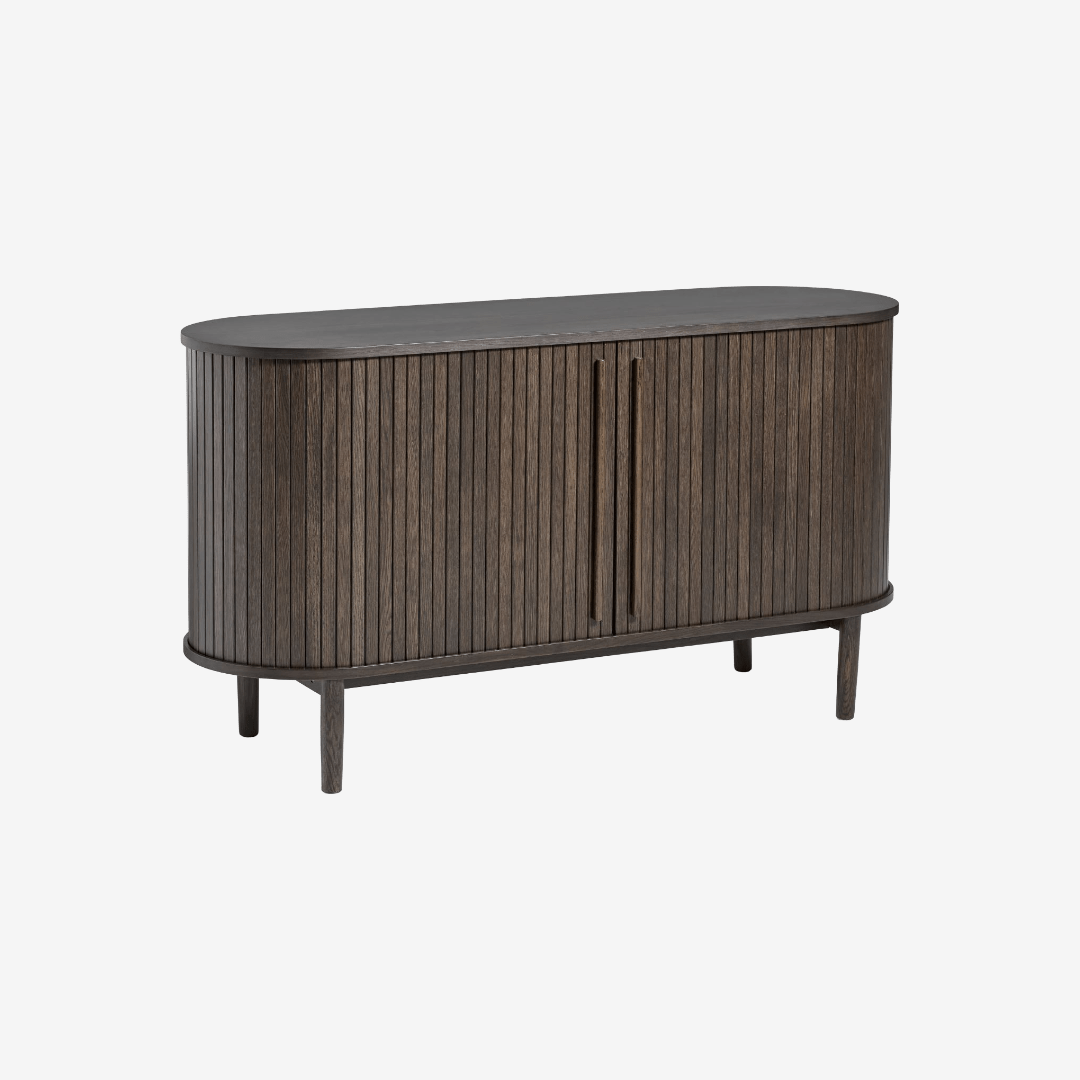 RYNN | שידת אחסון מעץ עם מדפים סגורים