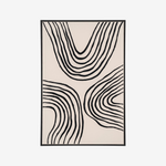 ICOR | פרינט דיגיטלי מופשט במסגרת עץ, 900 ס"מ - KUALA