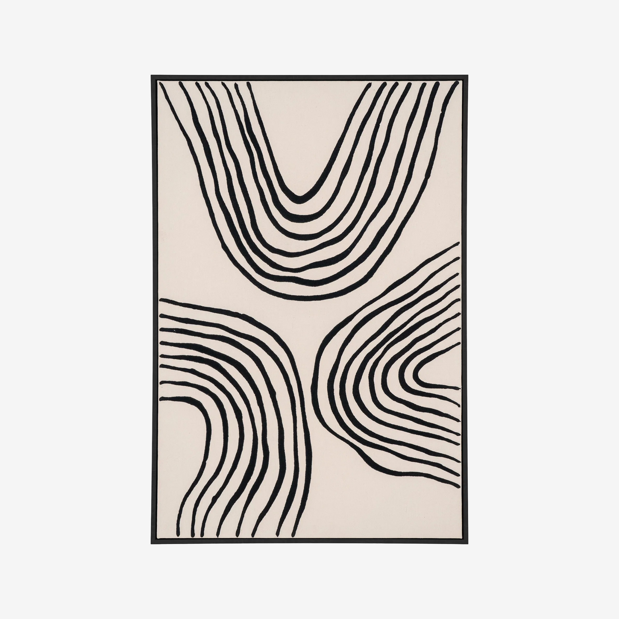 ICOR | פרינט דיגיטלי מופשט במסגרת עץ, 900 ס"מ - KUALA