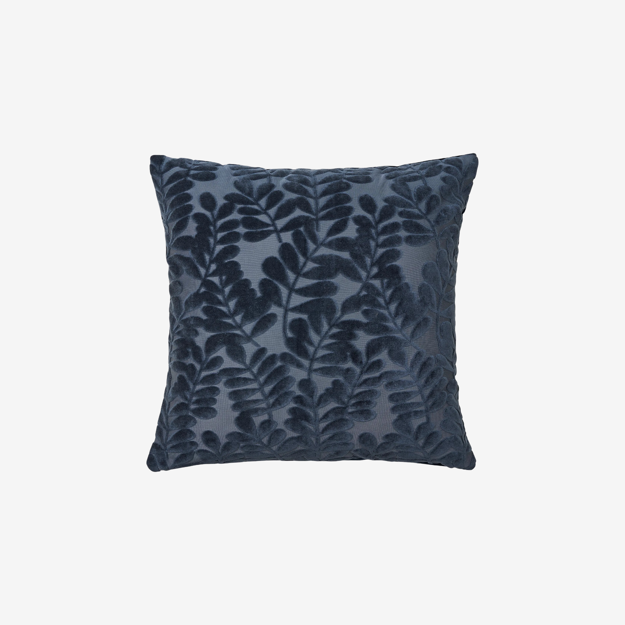 CERO | כרית דקורטיבית עם עיטורי עלים בגוון כחול - KUALA