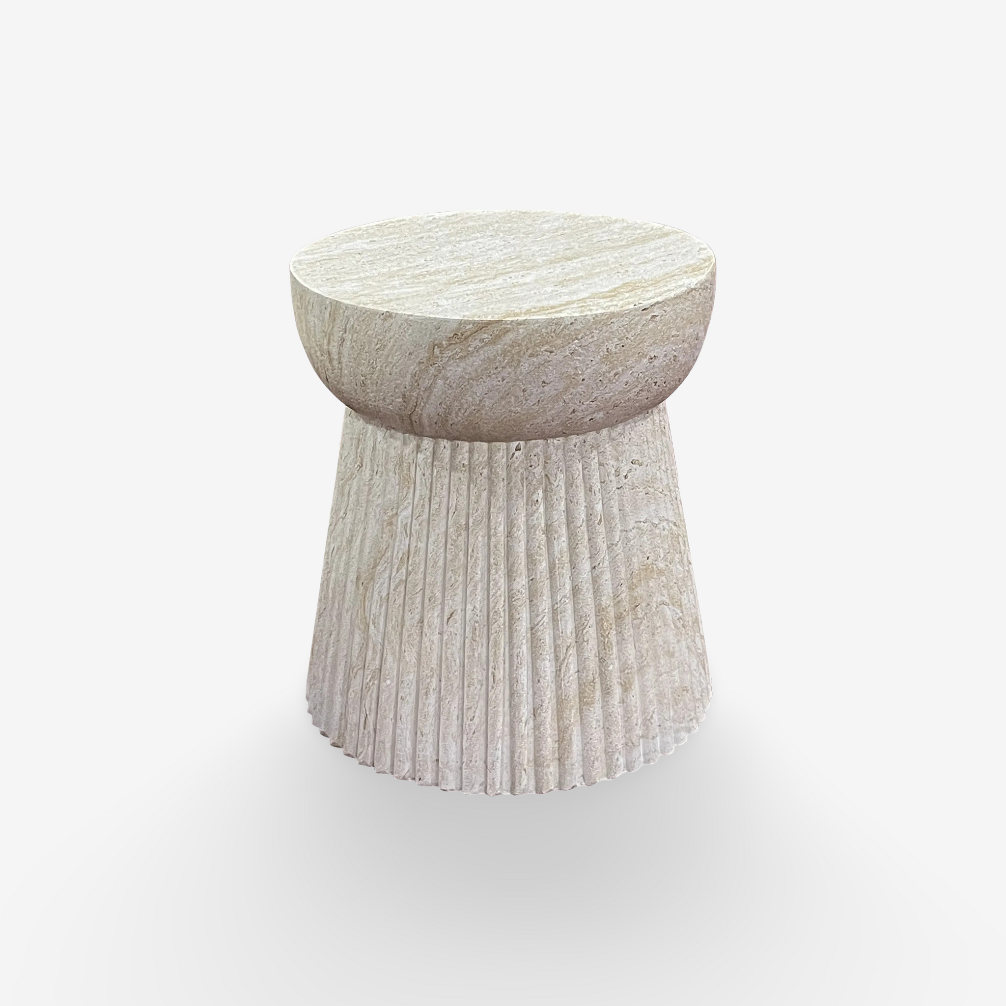 RIKA | שולחן צד עגול לגינה מפייברקלי, קוטר 37 ס"מ - KUALA