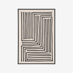 ICAR | פרינט דיגיטלי מופשט במסגרת עץ, 900 ס"מ - KUALA