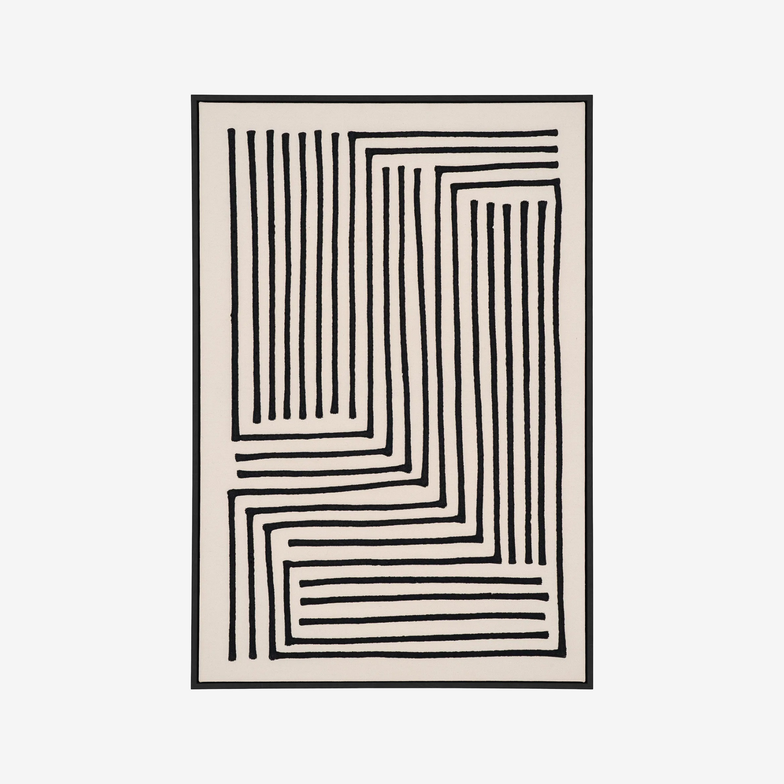 ICAR | פרינט דיגיטלי מופשט במסגרת עץ, 900 ס"מ - KUALA