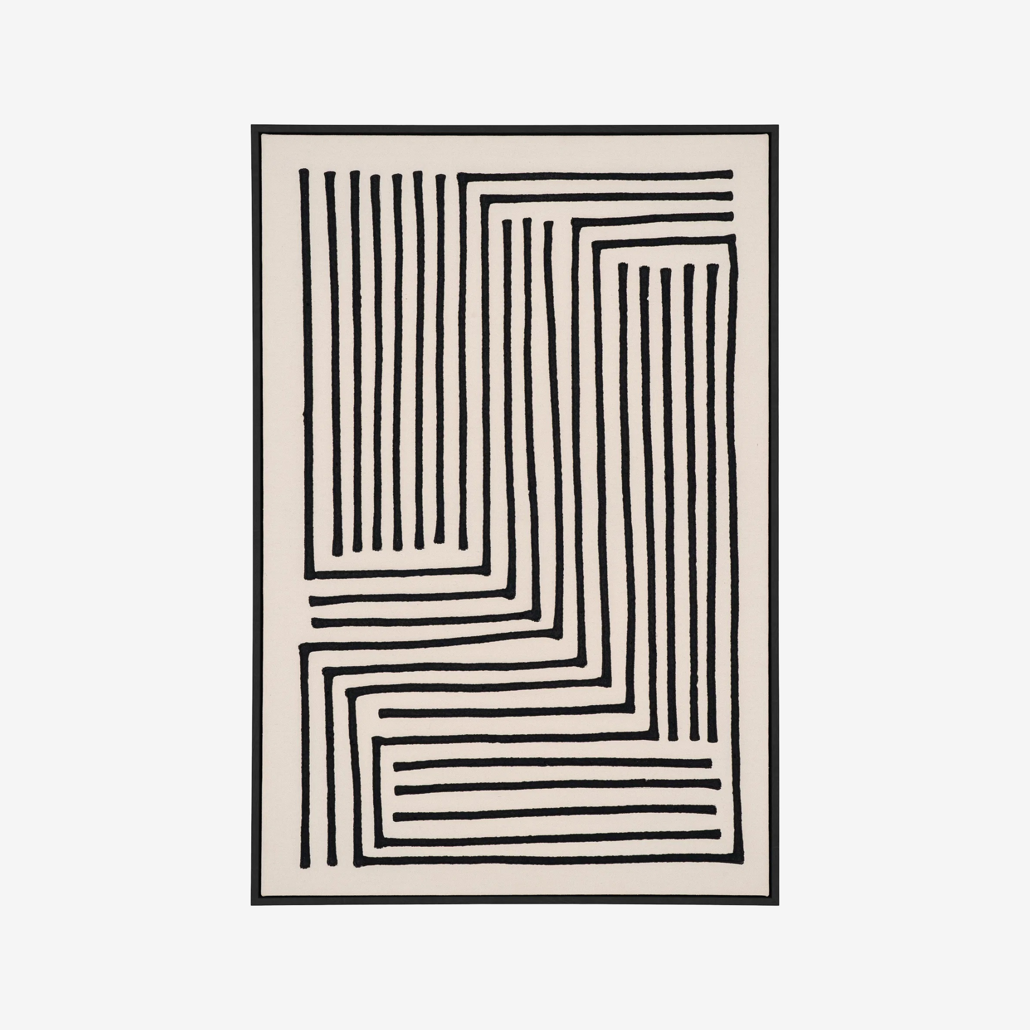 ICAR | פרינט דיגיטלי מופשט במסגרת עץ, 900 ס"מ - KUALA